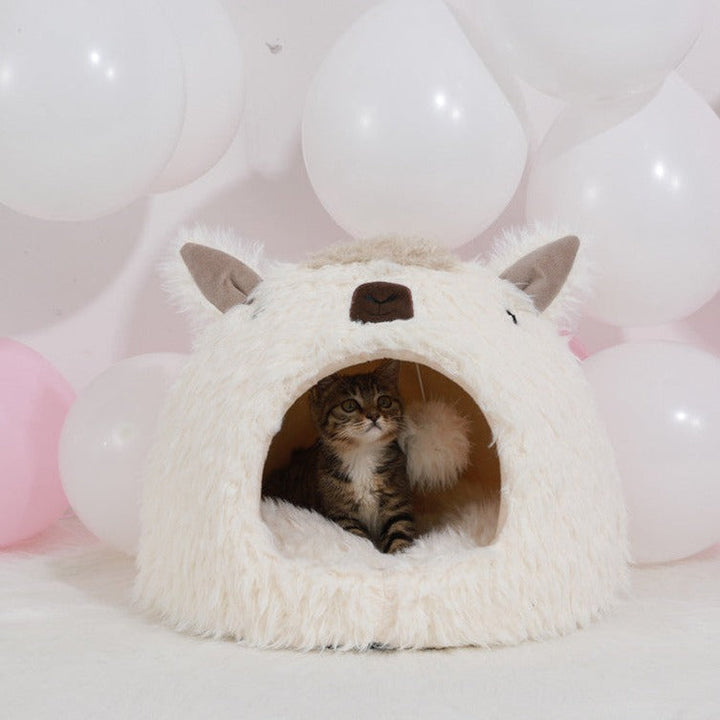 Alpaca Warm Plush Pet Bed