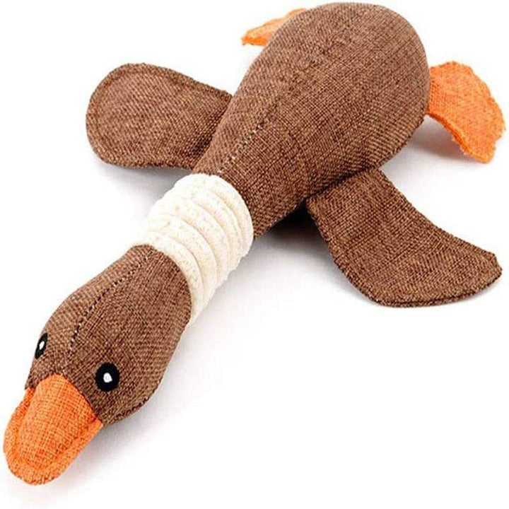 Cartoon Wild Goose Plush Dog Toy