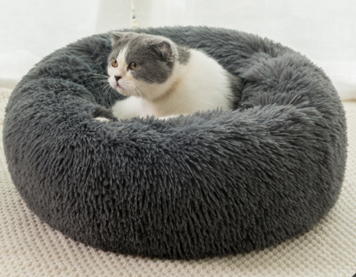 Warm Plush Cat Bed
