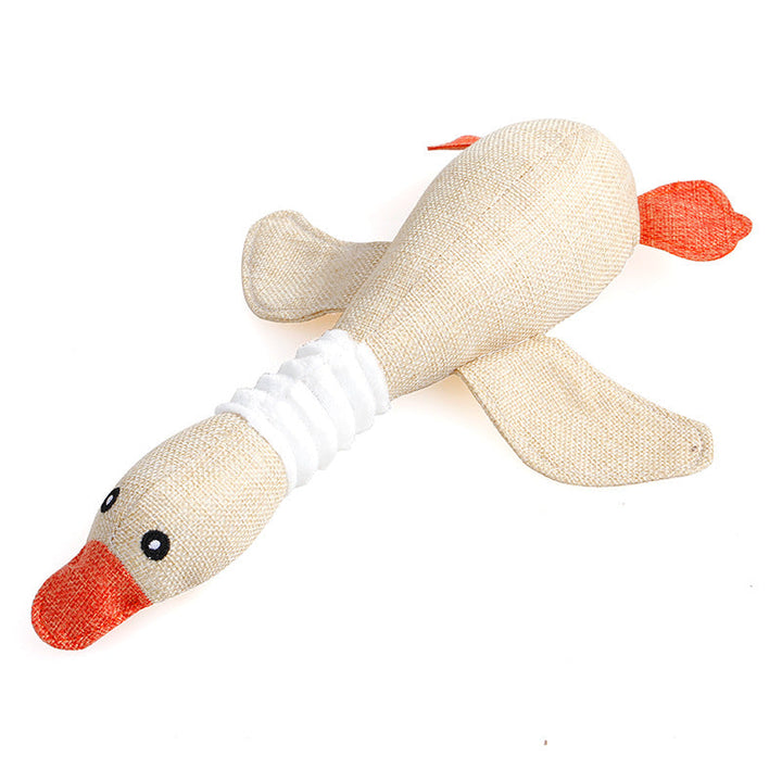 Cartoon Wild Goose Plush Dog Toy